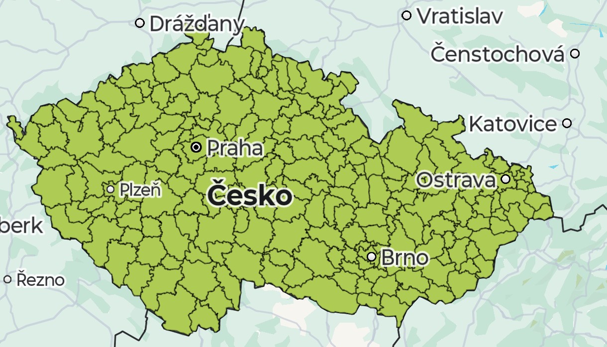 Není v platnosti žádná výstraha 